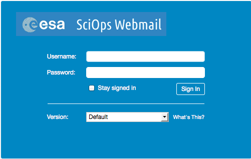 ESAC Webmail