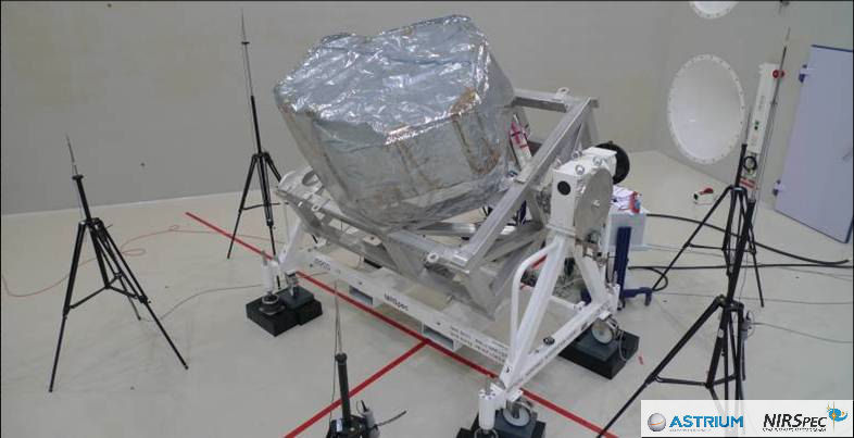 NIRSpec during acoustic testing