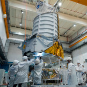 Euclid spacecraft grows