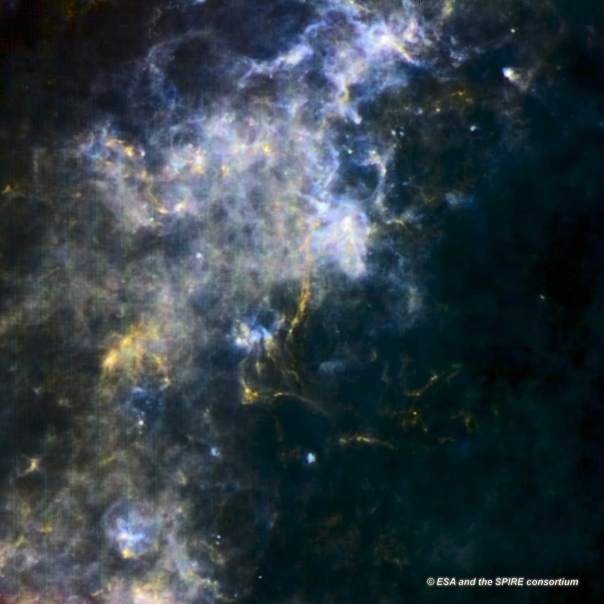 Herschel/SPIRE image (SPIRE/PACS parallel mode)