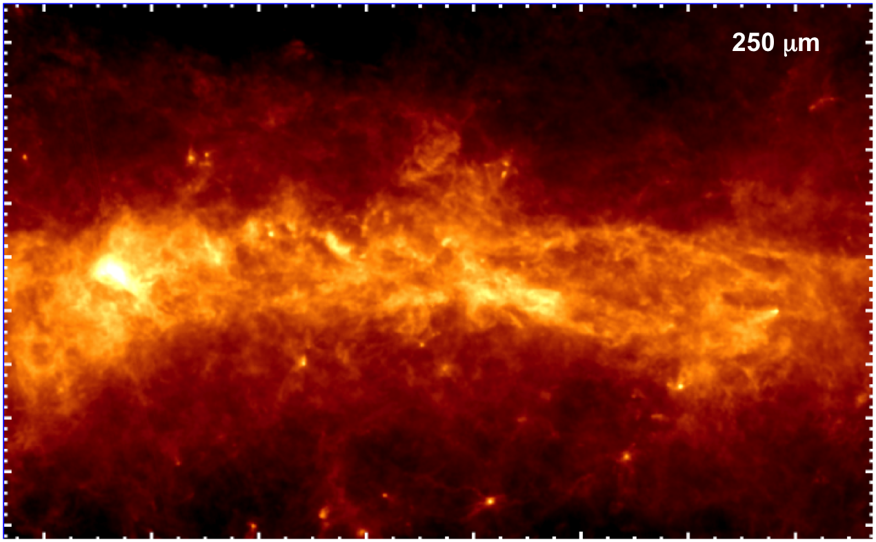 The Galactic Centre as seen by Herschel (250 microns) The Galactic Centre as seen by Herschel (250 microns)