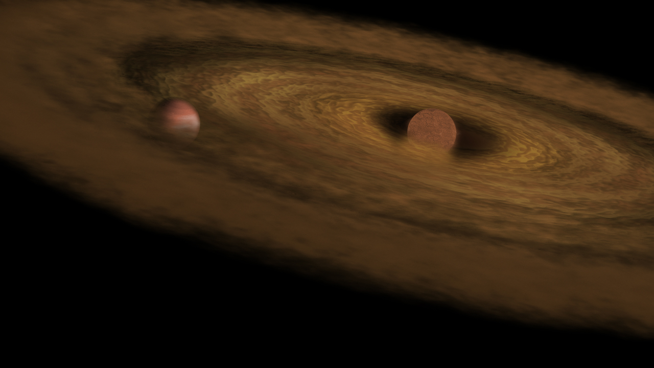 Artist's impression of the brown dwarf 2M1207. Credit: ESA