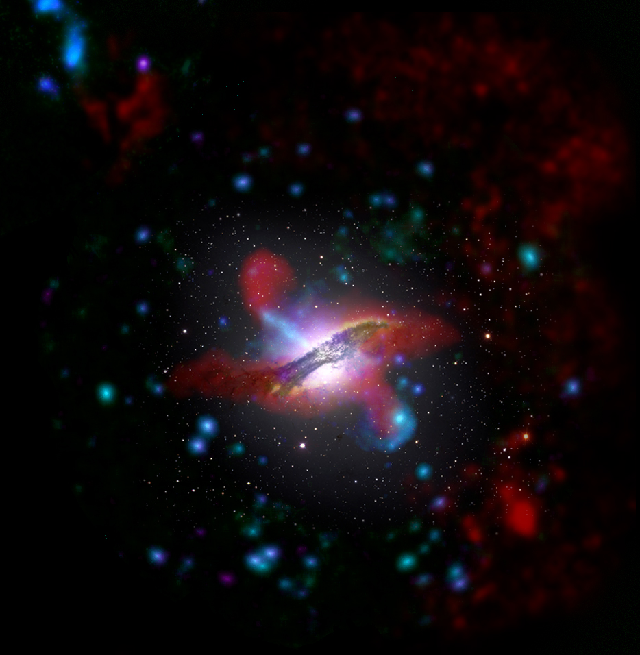 Composite image of Centaurus A Composite image of Centaurus A