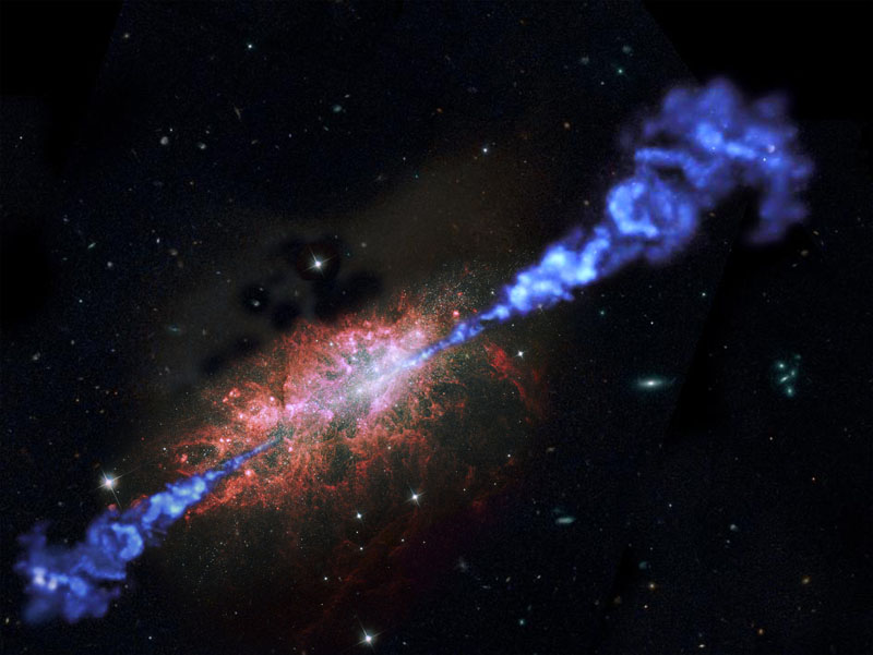 Artist's impression of a radio galaxy (Credit: ESA/NASA/RUG/MarcelZinger)