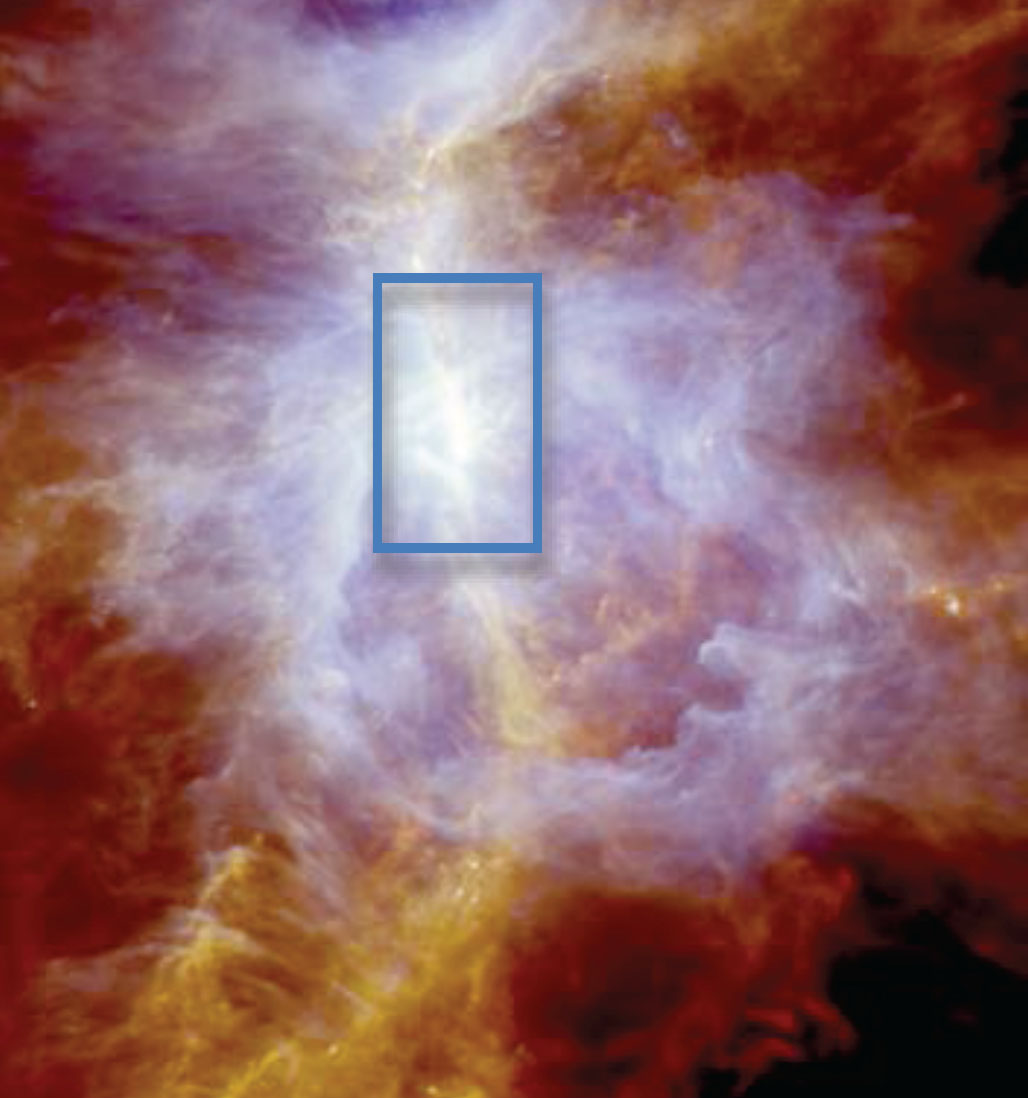 7.5x11.5 arcmin field in Orion observed by Herschel/HIFI