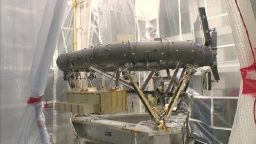 In late June 2011, mechanical testing of the Gaia Payload Module was performed at the facilities of Intespace in Toulouse, France, under the direction of the Prime Contractor, Astrium. The results have been analysed and the testing declared successfully completed. This a picture of the Structural Model of the Gaia Payload Module undergoing X-axis swept-sine vibration testing at qualification level. The frequency is sweeping from high to low; at the higher frequencies, the movement of the test item is very small. ***** 27 June 2011 ***** credits: Astrium, France