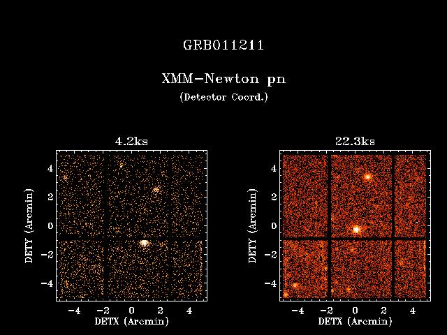 GRB011211 before and after re-pointing