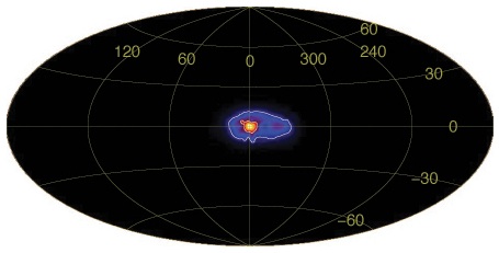 Distribution of annihilation emission