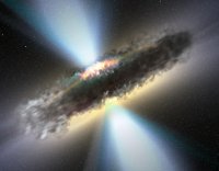 Dust torus around a supermassive black hole. Credits: ESA / V. Beckmann (NASA-GSFC)