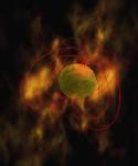 Magnetar with an extreme magnetic field. Image courtesy: R. Mallozzi/NASA