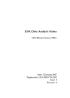 Titlepage LISA Data Analysis Status